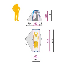 Jack Wolfskin Namiot trekkingowy Exolight I - ultralekki, bardzo stabilny na wiatr, 1 wejście, szybki montaż - dla 1 osoby